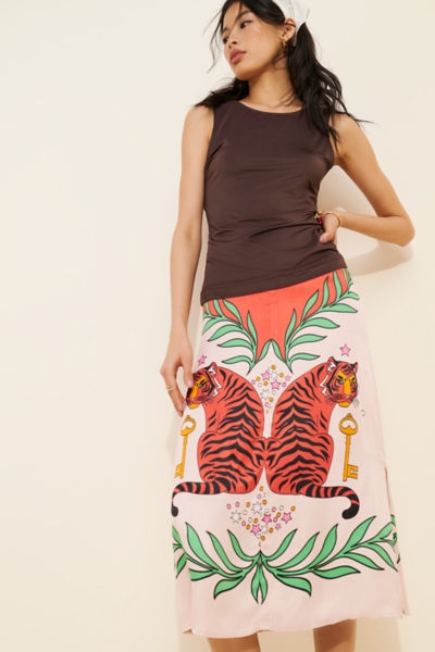 Lania Slip Midi Skirt | Nuuly