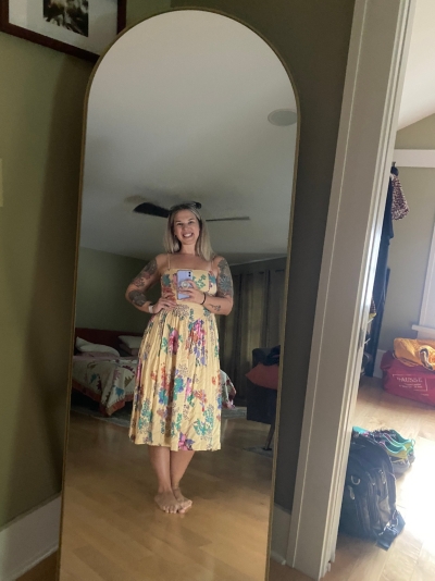 Sylvia Floral Prairie Midi Dress | Nuuly