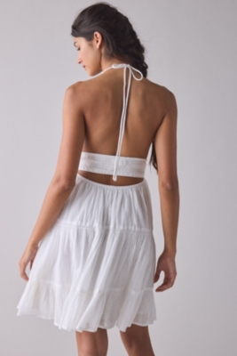 The Barnnet ミニワンピースCotton Backless Dress The Barnnet ミニワンピースCotton Backless Dress