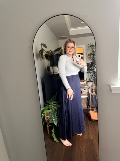 navy long sleeve dresses shirts Zone Planet | Tina's Long Sleeve Mini Dress with Lace Detail