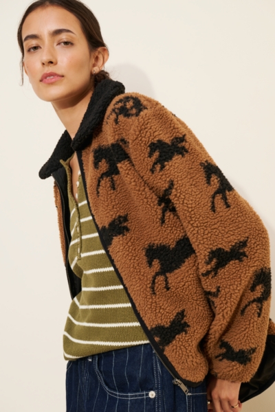 Joline Sherpa Zip Front Jacket | Nuuly