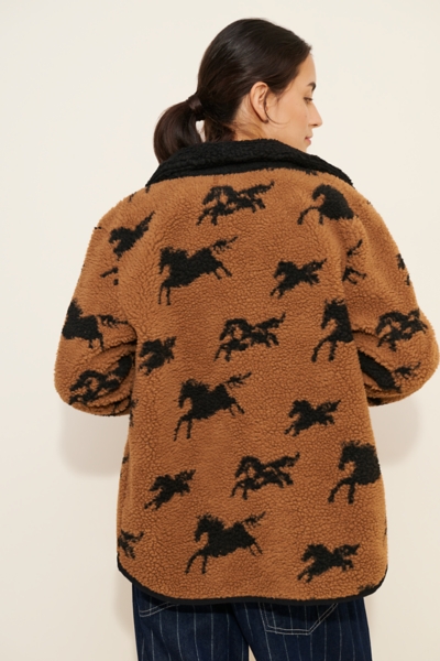Joline Sherpa Zip Front Jacket | Nuuly