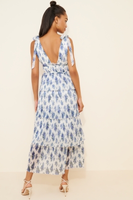 Sleeveless Tiered Maxi Dress