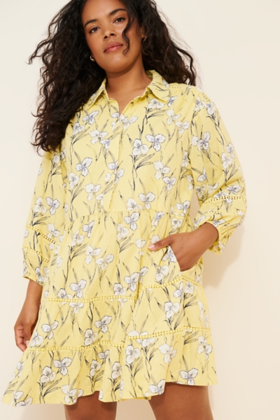 Bettina Ladder Lace Mini Dress | Nuuly