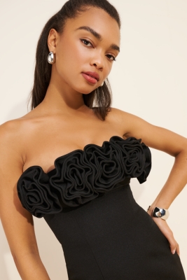 Rosa Strapless Midi Dress