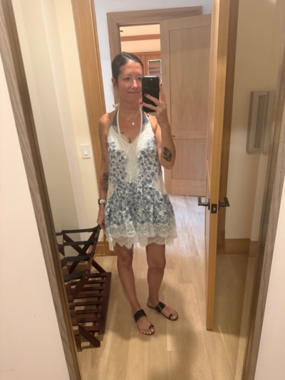 Sleeveless Lace Mini Dress | Nuuly