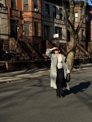 希少 Apartment Three Belted Oversized Coat 希少 Apartment