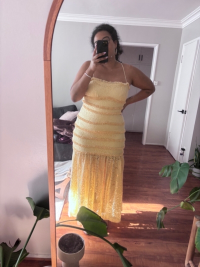 Zoe Stretch Lace Midi Dress | Nuuly