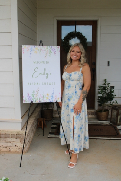 Linen Blend Floral Midi Dress | Nuuly