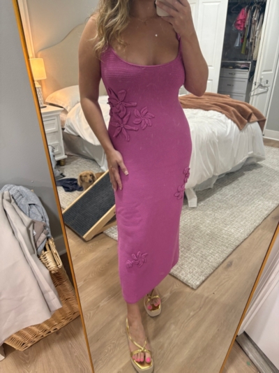 Allegra Floral Knit Midi Dress | Nuuly