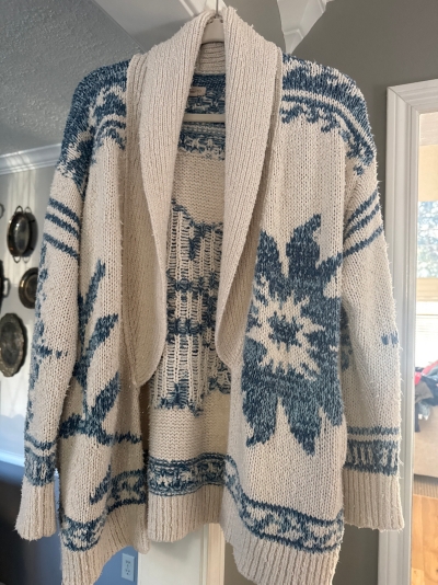 Folded Collar Cardigan Sweater | Nuuly