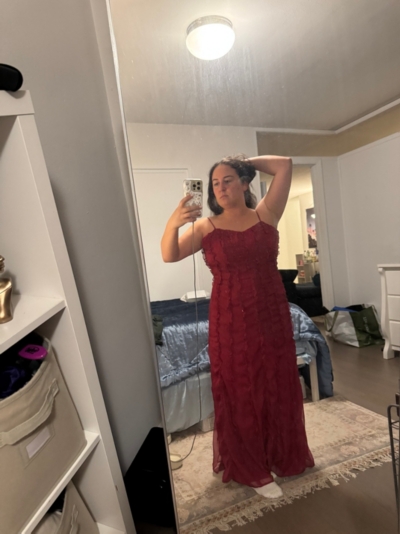 Solid Ruffle Slip Maxi Dress | Nuuly