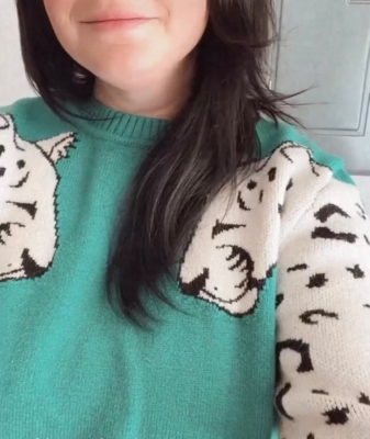 Minkpink snow shop leopard sweater