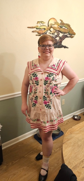 Flower Tapestry Embroidered Dress | Nuuly