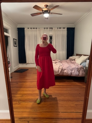 Rose Embroidered Macaw Maxi Dress