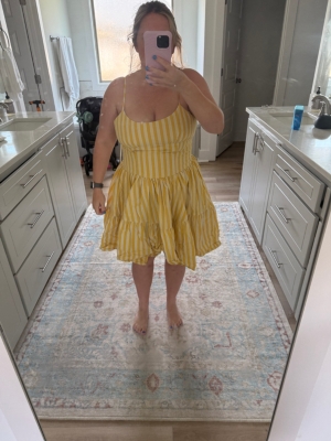 Belted Tiered Midi Dress