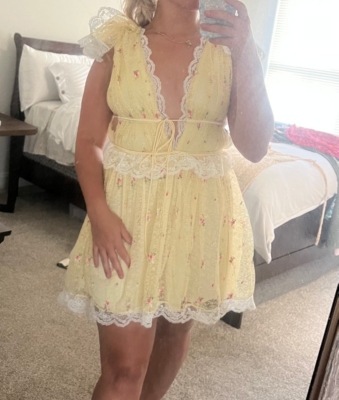 トップス ANDMARY Poppy lace mini dress Poppy lace mini dress