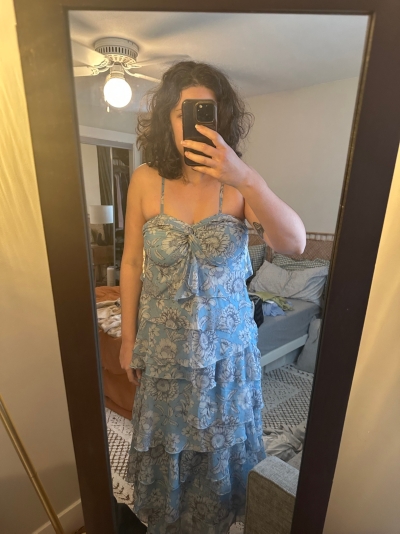 ollari chiffon tiered maxi dress Ollari Lala Maxi Dress