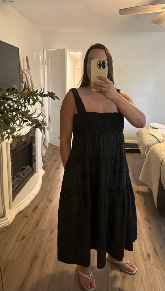 ivory satin midi dress Not The Same Dress M / Clean Ivory