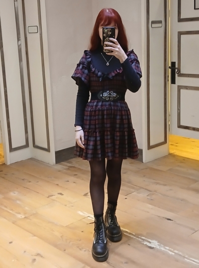 kimchi blue juniper plaid ribbon trim mini dress Kimchi Blue Juniper Plaid Ribbon Trim Mini Dress