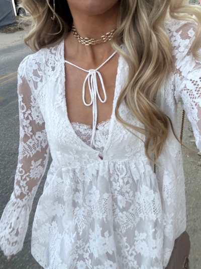 Aurelia Lace Mini Dress | Nuuly