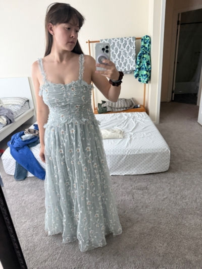 Sleeveless Tulle A-Line Maxi Dress | Nuuly