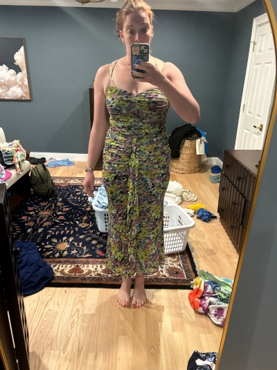 Azula Halter Mesh Maxi Dress | Nuuly