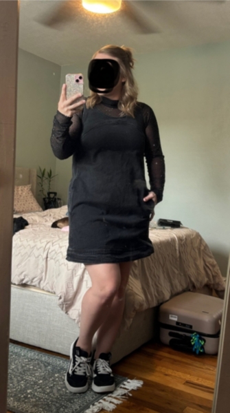 red mini dress with lace Sian Mini Dress
