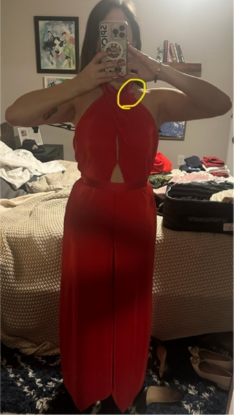 Plisse Halter Jumpsuit | Nuuly