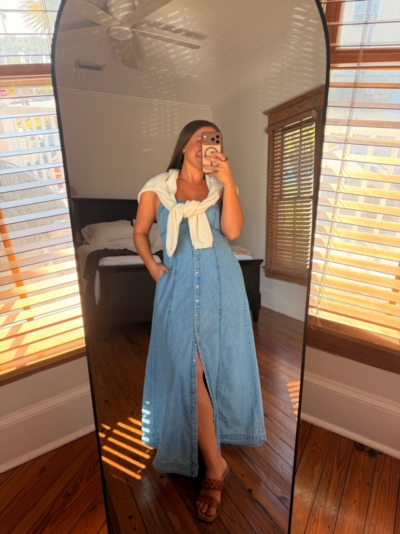 just jill denim maxi dress Free People Just Jill Denim Maxi Dress Ivory Free People