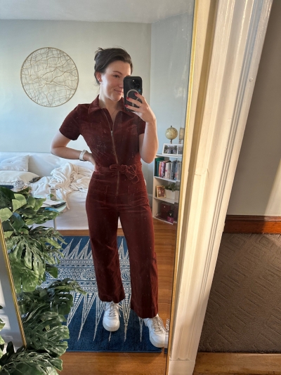 Colette Pocketed Drawstring Jumpsuit - Black