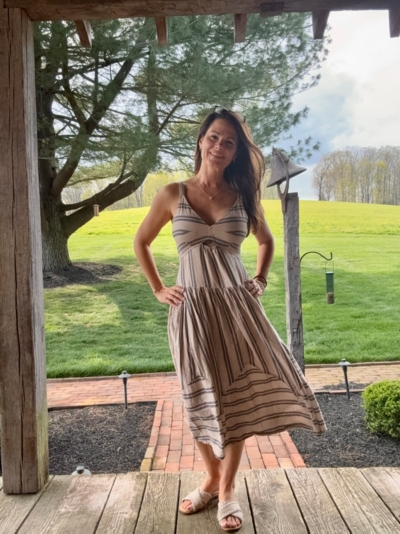 Sleeveless Linen Fit & Flare Midi Dress | Nuuly