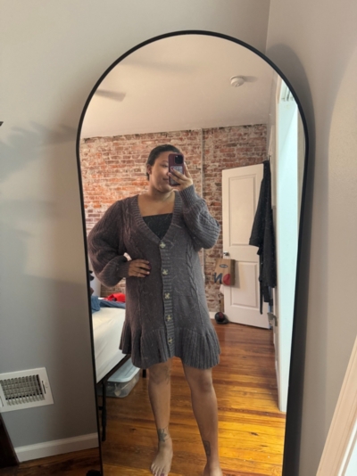 penelope mini sweater dress FREE PEOPLE Penelope Mini Sweater Dress Cable Knit Brown Cottagecore Boho  XS hificleaningservices.ae