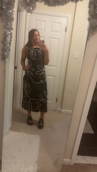 the wolf gang luna linen cotton blend dress Luna Linen Blend Maxi Dress