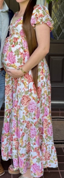 yumi kim maternity dahlia maxi dress Floral Maternity Dress