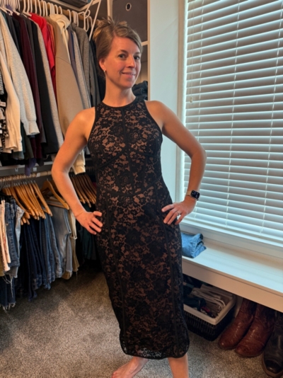 teri jon navy lace dress Teri Jon One Shoulder Crepe Column Gown - Navy main image 0