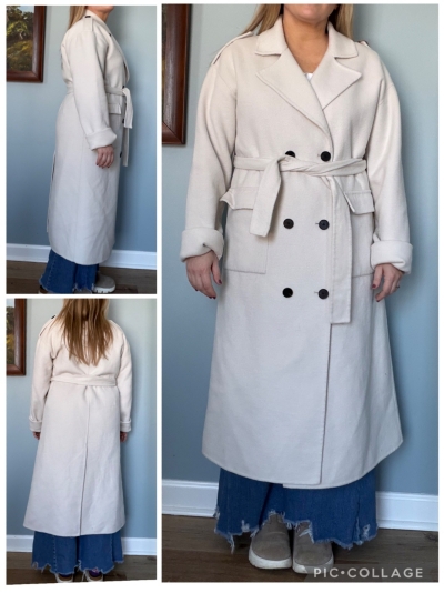 Double Breasted Wool Blend Trench Coat | Nuuly
