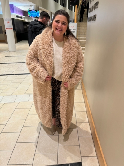 Manteau En Shearling Pour Femme - Col Châle - Taille Small (S) - Neuf Avec étiquettes