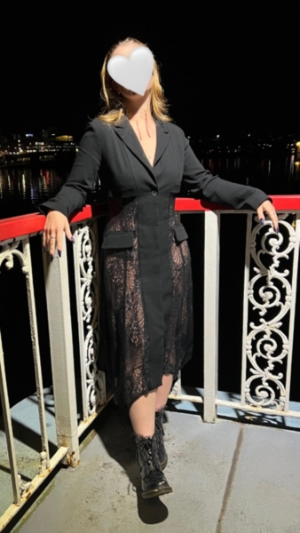 chinese dress ladies Miss Circle Women's Delia Burgundy Blazer Dress with Pleated Detail main image 0