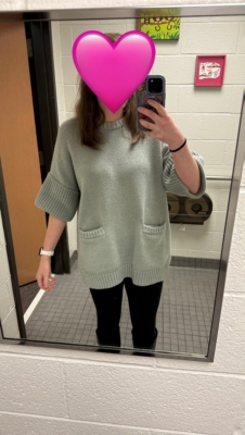 Oversized Short-Sleeve Sweater Tunic | Nuuly