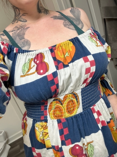 Winifred Fruit Midi Dress | Nuuly