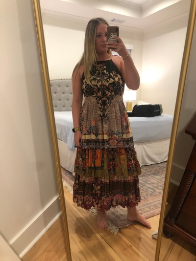 Tiered Halter Maxi Dress | Nuuly
