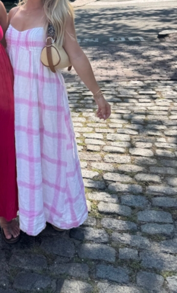 Linen Tie-Back Maxi Dress | Nuuly