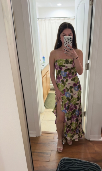 Strapless Floral Slip Maxi Dress | Nuuly