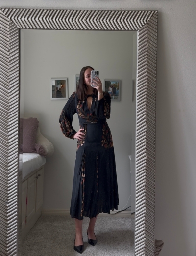Berry Garden Long Sleeve Dress | Nuuly