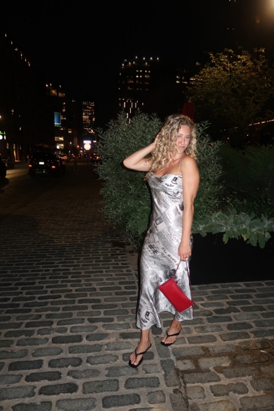 Capri Silk Newspaper Dress | Nuuly