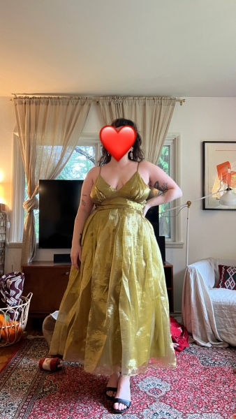 let me be a-line pleated dress Rayne Satin Pleated Dress main image 0
