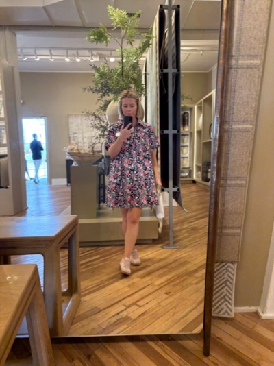 Pollie Short-Sleeve Swing Tunic Mini Dress