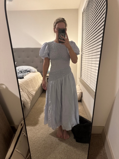 Theoni Linen Blend Maxi Dress | Nuuly