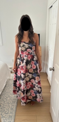 A-Line Floral Maxi Dress